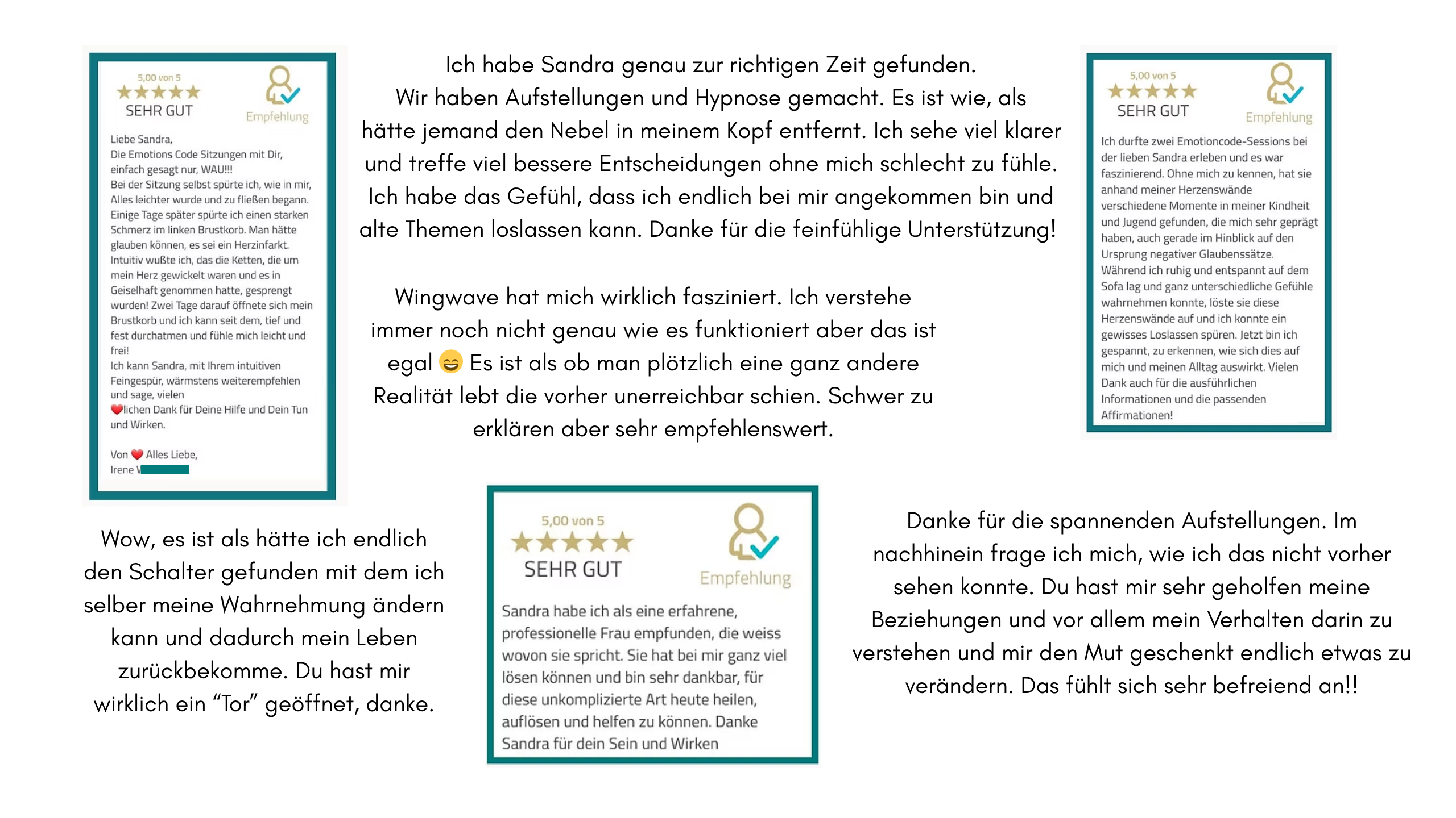 Coaching Bewertungen für Sandra Spindler
