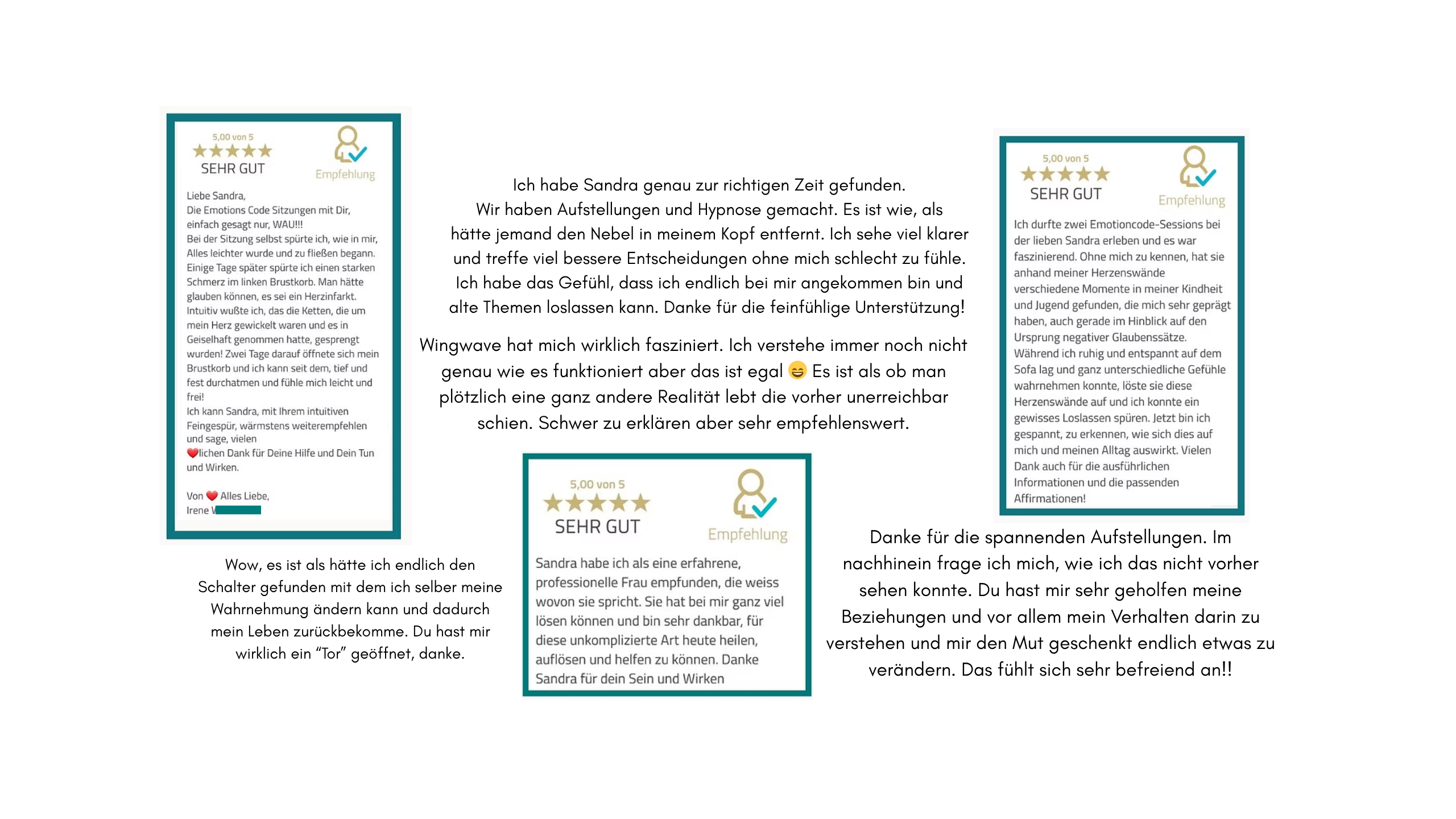 Coaching Bewertungen für Sandra Spindler