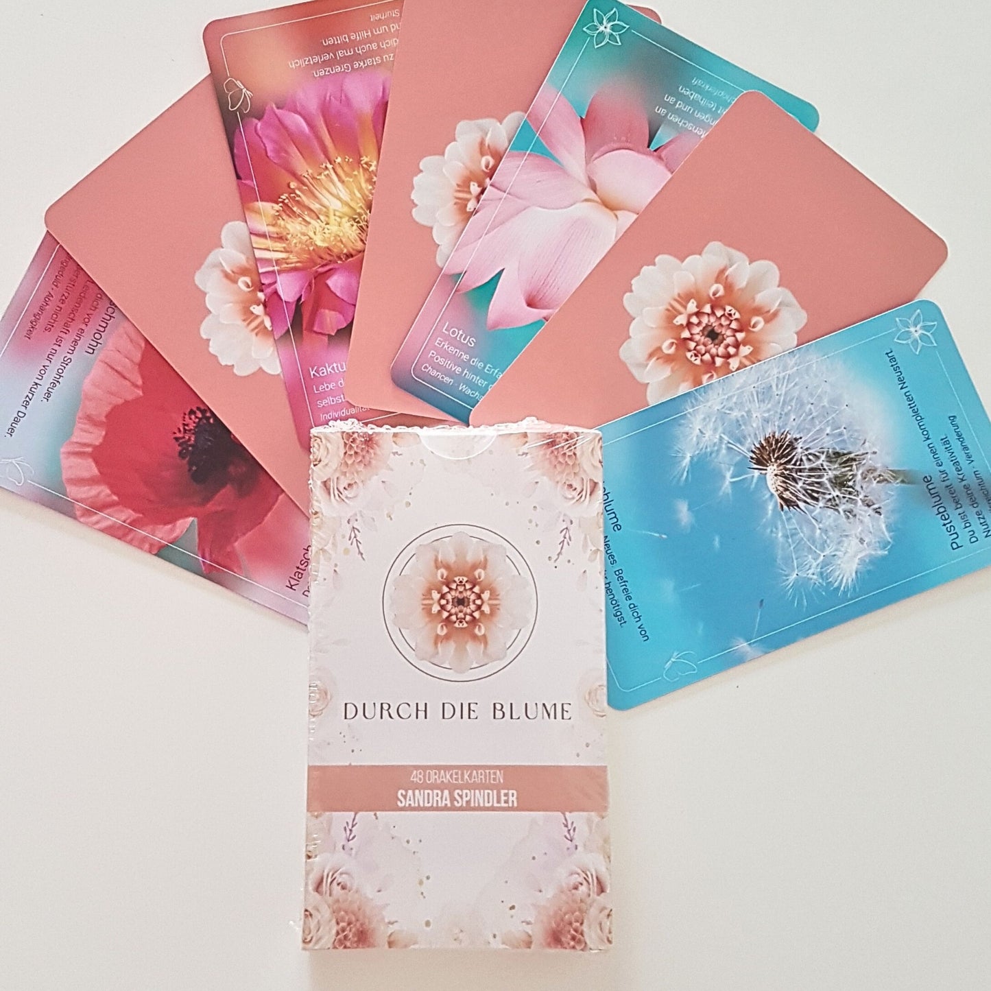 Durch die Blumenkartenset