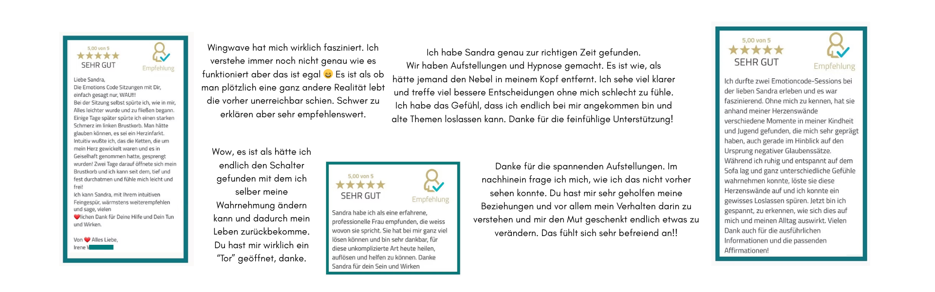 Coaching Bewertungen für Sandra Spindler